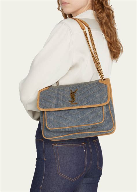 ysl denim bag|ysl denim tote.